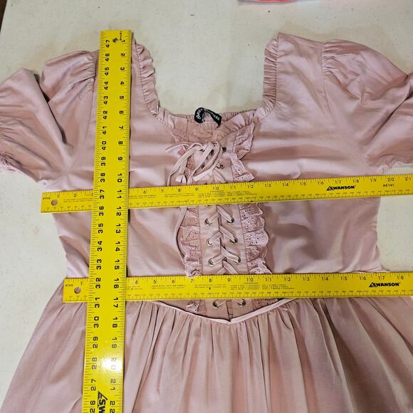 Elegant Pink Midi Dress - Picture 9 of 12